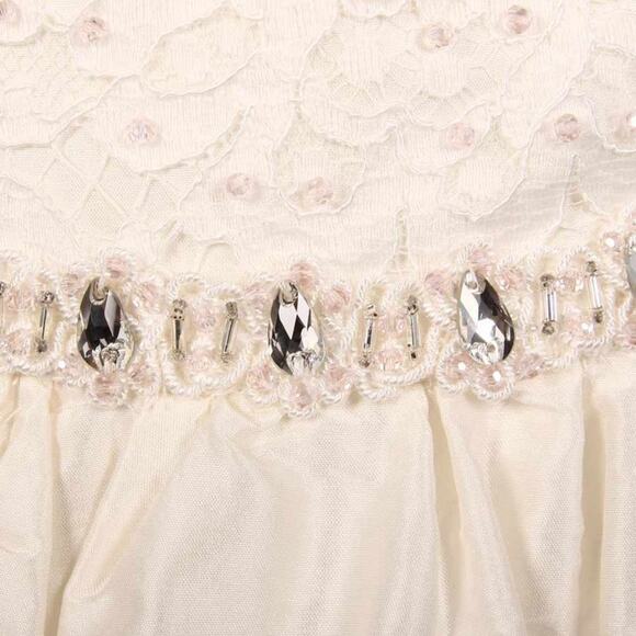 JUSTINA ATELIER Wedding Dress Strapless Silk Bridal Gown Meaghan Ivory Pink 8 - Picture 7 of 11